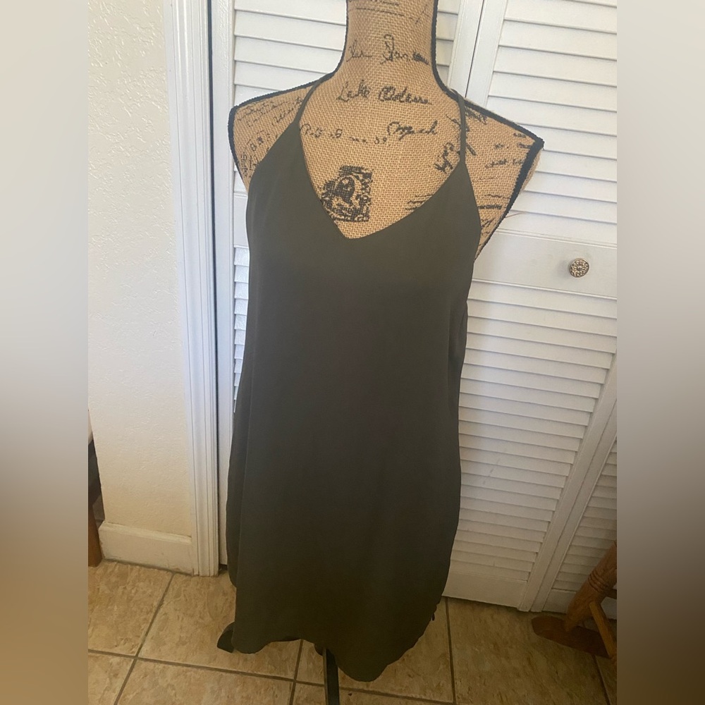 Dark Green Sleeveless Dress reversible size S